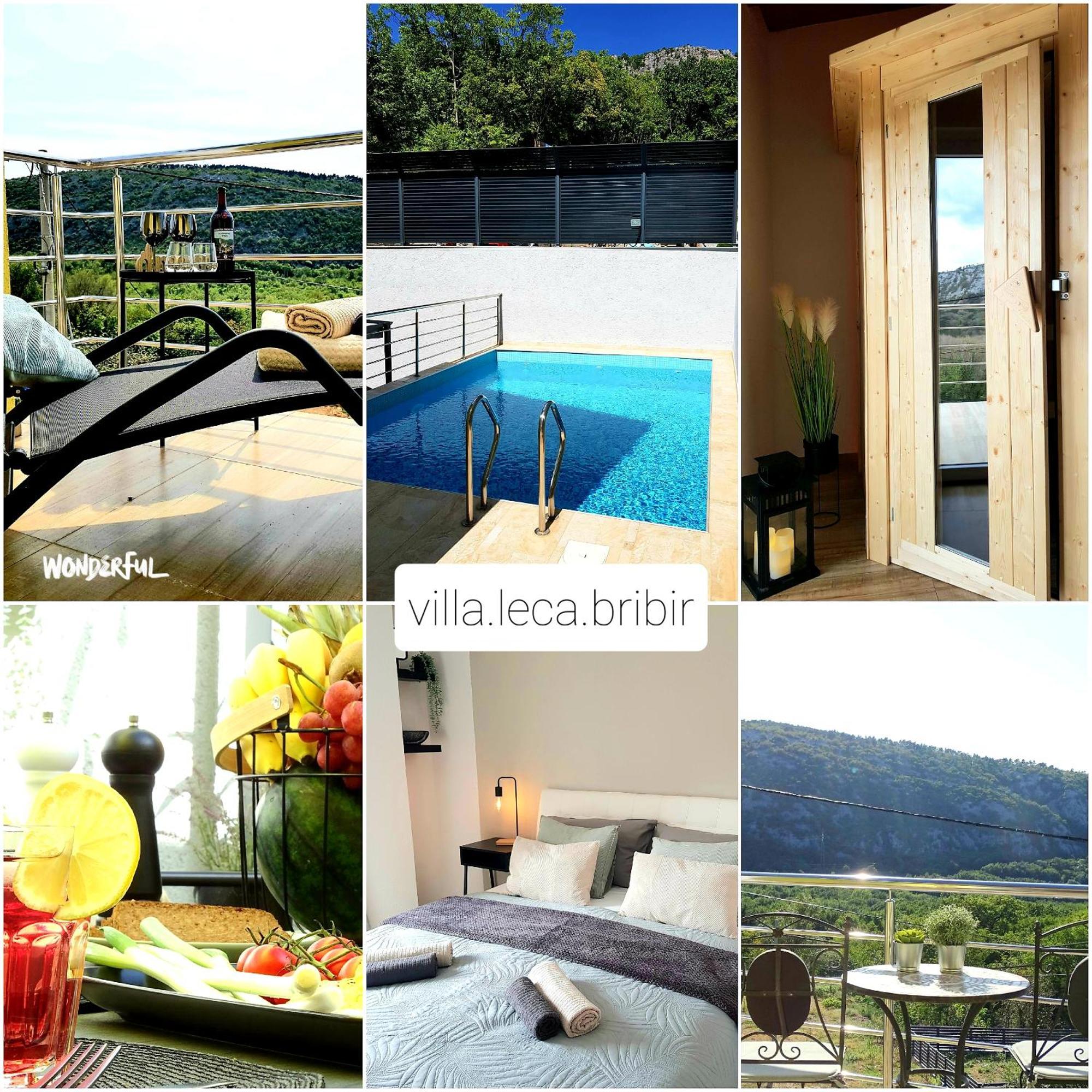 Villa Leca With Heated Private Pool & Sauna بريبير المظهر الخارجي الصورة